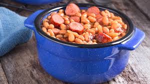 Large hot dogs, chopped (preferably a good brand of beef hot dogs). Frank Beans Casserole Rachael Ray Show