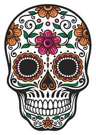 sugar skull vinyl sticker decal mexican