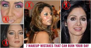 makeup mistakes that can ruin your day