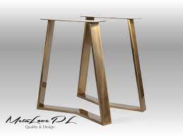 Golden Table Legs Steel Table Legs Set