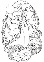 Unicorns Coloring Pages For Adults
