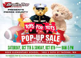 toys for tots pop up fundraiser