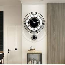 Maybe you would like to learn more about one of these? Axef Swing Acrylic Quartz Silent Round Wall Clock Modern Design 3d Digital Pendulum Watch Clocks Living Room Home Decor 35x47cm Buy Online In Aruba At Aruba Desertcart Com Productid 188893542