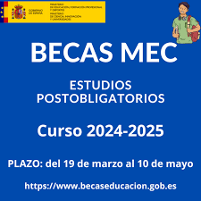 Noticia :: Convocatoria Becas MEC curso 2024-2025 para estudiantes que  cursen estudios postobligatorios :: Colegio NUESTRA SEÑORA DEL SOCORRO