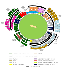 sydney cricket ground seating map 2023