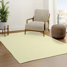 soft meringue yellow rug