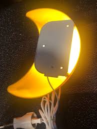 1990s Ikea Wall Lamp Moon Yellow Lamp