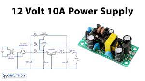 12 volt 10 ere dc power supply circuit