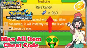 🤑How to Use Max(x950) Item Cheat Codes for Pokemon Ultra Sun & Ultra Moon  In Citra(🔥100% Works) - YouTube