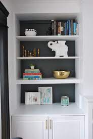How To Style Built In Shelves The