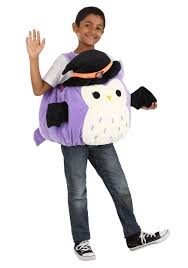 squishmallow holly the owl kid s costume