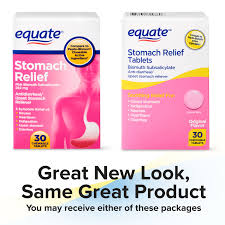 Equate Stomach Relief Chewable Tablets 262 Mg 30 Count Walmart Com