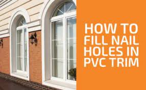 how to fill nail holes in pvc trim