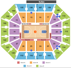 mohegan sun arena seating chart rows