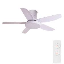 flynama ceiling fan 46 in white led