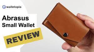 The slim leather wallet by abrasus is attractive and functional. Abrasus Small Wallet Perfectly Marries Cards Cash And Coins Youtube