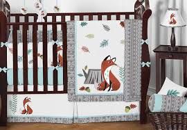 Baby Boy Fox Crib Bedding Flash S