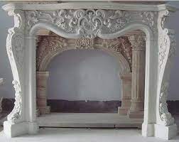 Stone Fireplace Mantel Marble Fireplaces