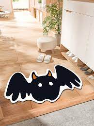 1pc halloween bat floor mat