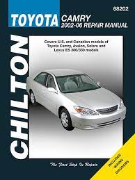 toyota camry 2002 2006 chilton s total