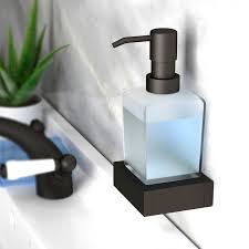 Glade Black Soap Dispenser With Wall