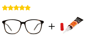 how to fix broken glasses eyeglasses