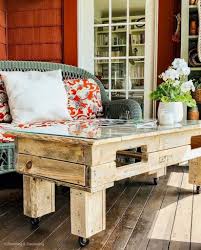 diy mobile pallet coffee table