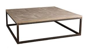 Square Parquet Top Coffee Table