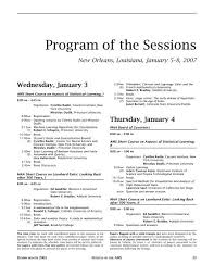 Program Of The Sessions Joint