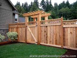 backyard fences wood pallet fence diy