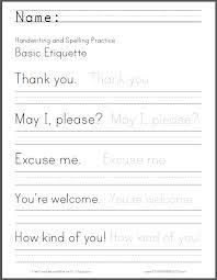 Free printable blank lined handwriting practice worksheet scroll down to print pdf handwriting worksheets this is lined paper for children to practice their handwriting. Basic Etiquette Writing Worksheet Student Handouts Handwriting Worksheets For Kids Free Handwriting Worksheets Spelling Worksheets