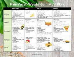 vegan t for weight gain free meal