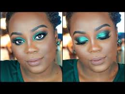 makeup tutorial emerald green smokey