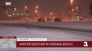 snow piling up in virginia beach you