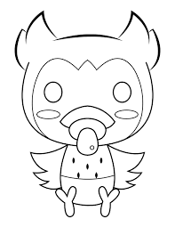 printable baby owl coloring page