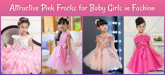 pink frocks for baby s in fashion