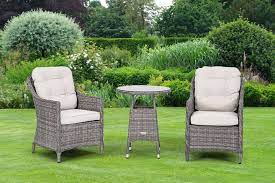 Classic Rattan Bistro Set In Stone By