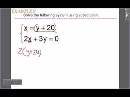 equations by substitution lesson