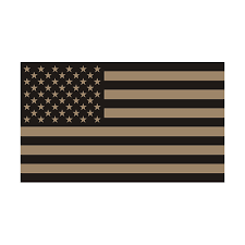 american desert tan black subdued flag