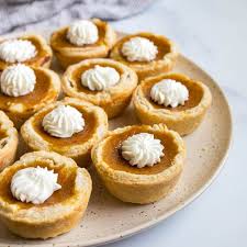 mini pumpkin pies in in cups small