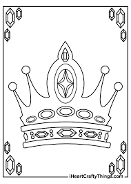 These are really simple crown coloring pages that every kid will love to color. G Mfccktnjjpim
