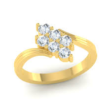 multi stone designer gold ring