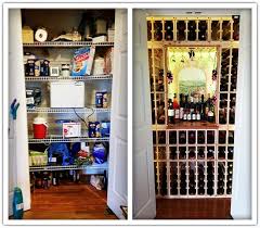 This diy wine cabinet attractively displays entertaining essentials like wine bottles and wine glasses and a drawer provides a place to store accessories. Wine Storage Ideas Closet Wine Cellars Wine Rack Ideas