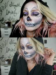 glam skeleton makeup for halloween