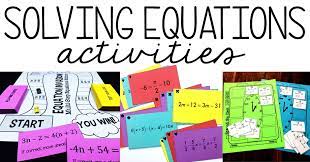 solving equations activities