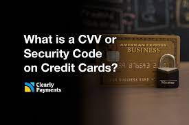 cvv and security code on credit cards