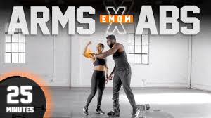 25 minute dumbbell arms abs emom