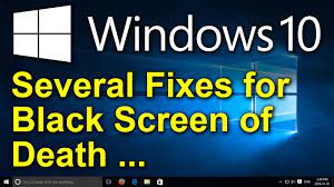 windows 10 several black screen fi