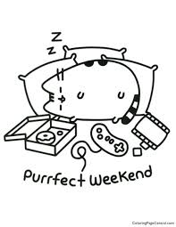 This adorable comic character, pusheen the cat does all kinds of wonderful things. Pusheen Coloring Page 12 Coloring Page Central