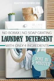 easy homemade laundry detergent